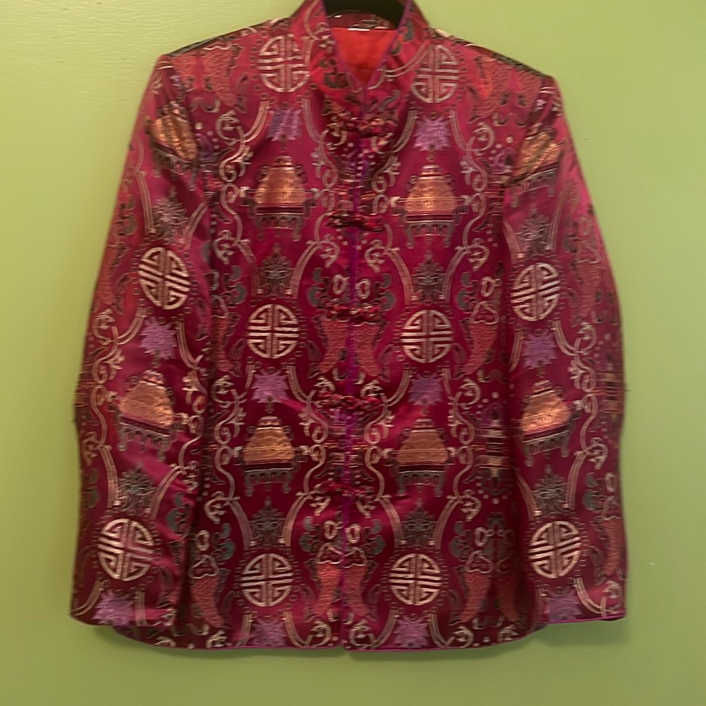 Euc Silk Jacket From China